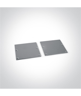Aluminium 2m Surface aluminium profile with PC opal diffuser and space to fit slim range driver 45mm tape