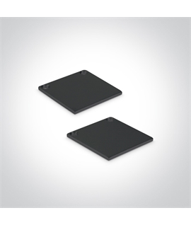 Black 2m Surface aluminium profile with PC black diffuser.