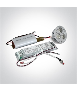  3W Emergency LED recessed , IP20,  ideal for corridors.