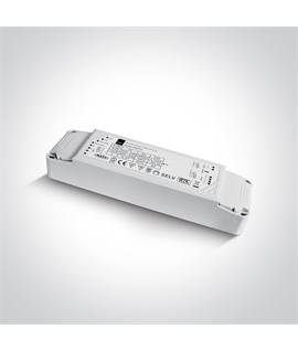  75W 24V DC, DALI, 1-10V & Push to Dim dimmable constant voltage driver, IP20.