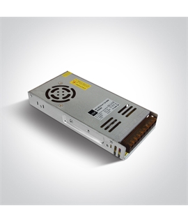  350W 48V DC constant voltage driver with cooling fan, IP20.