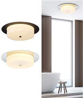 Flush LED IP44 Bathroom Ceiling Light - 2 Options