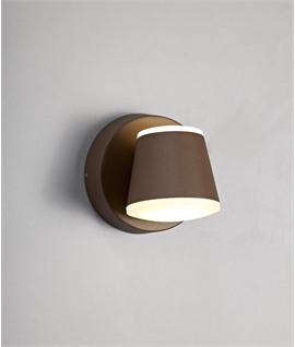 Oscar Wall Lamp, 2 x 6W LED, 3000K, 590lm, IP54, Dark Brown, 3yrs Warranty