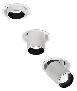 Recessed Adjustable Downlight with Retractable Spot 12W LED 100mm