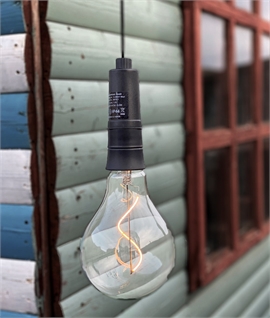 Battery-Powered Soft Filament Light Bulb - Hang Inside or Out