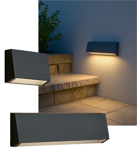 Low Level Linear Wall Light - Surface Mounted, IP65 Rated Anthracite