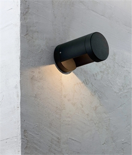 Modern Elegance: Dark Sky Friendly Exterior Wall Light in Black with Weatherproof IP54 Rating