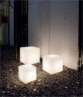 Opal Cube Light for Gardens - IP44 Rated