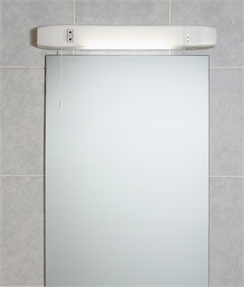 Dual Voltage LED Low Energy Shaver Light - Chrome or White