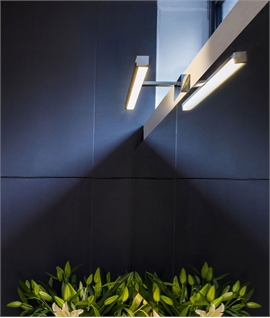 Polished Chrome LED Mirror or Picture Light - Bathroom Suitable