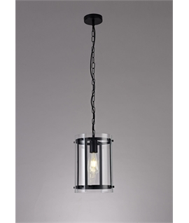 Panis Pendant, 1 Light E27, Matt Black