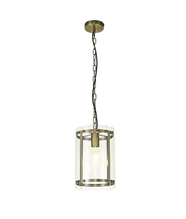 Panis Pendant, 1 Light E27, Antique Brass