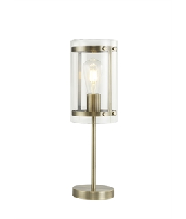 Panis Table Lamp, 1 Light E27, Antique Brass