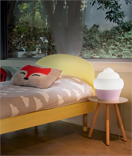 Cupcake Table Lamp with White or Pink Case