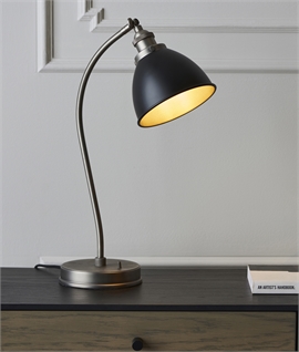 Vintage Style Adjustable Dome Shade Table Lamp
