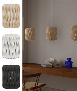 Pilke 180mm Single Pendant - Birch and Plywood