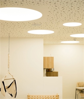 Plain Plaster Ceiling Domes - Edge Lit with LEDs