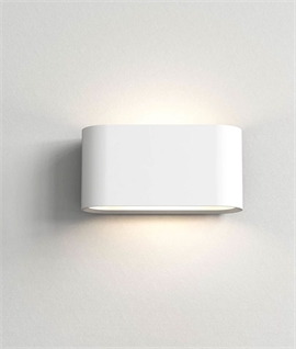 Slim Profile Plaster Up and Down Wall Light Width 280mm