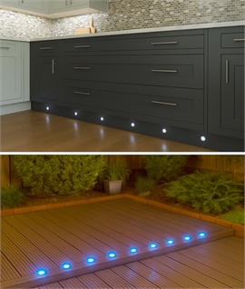 Stainless Steel 10 Light LED Kit - Easy Plug & Socket Daisy-Chain Installation