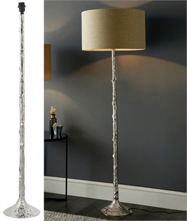 Polished Aluminium Floor Lamp Stand