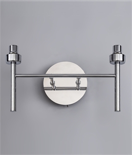 Double Arm Wall Light for Choice of Glass Shade