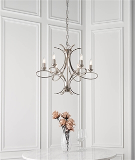 Contemporary Chandelier Art Nouveau Style - 6 Arm 