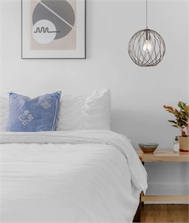 Sphere Fretwork Pendant Light - Polished Nickel Finish