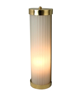 Sophisticated Reeded Glass Wall Light - 3 Finishes