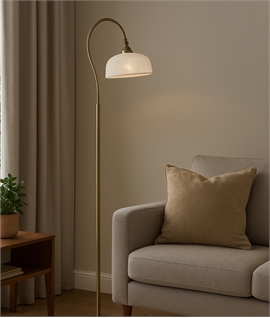 Prismo Antique Finish & Prismatic Glass Floor Lamp 