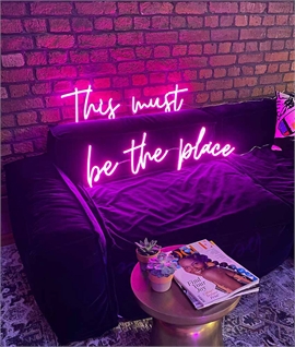 Pink Neon LED Wall Sign This Must Be The Place