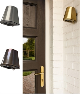Solid Brass No Glare Mast Wall Light IP54 Rated - 3 Options