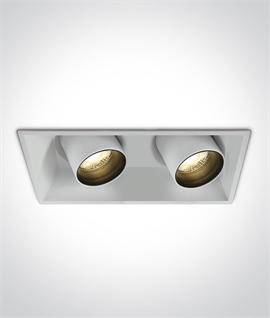 Adjustable Recessed Double Spotlight COB LEDs