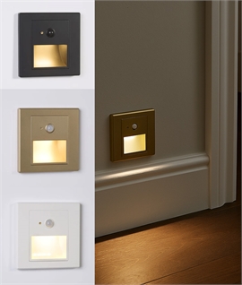 LED Low Level Recessed Guidelight with Motion Sensor for 1-Gang Back Box
