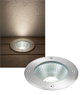 Integrated Budget Friendly Cool White LED Buried Uplight - Round Bezel
