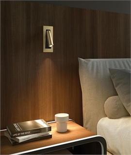 Semi-Recessed LED Adjustable Reading Light - Switched