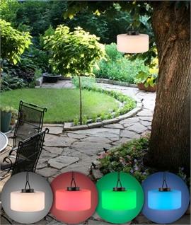 Colour Changing Outdoor Pendant - Rechargeable