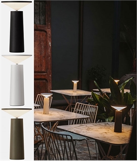 Tilt Top Outdoor or Indoor LED Rechargeable Table Lamp 