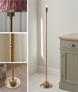 USB Rechargeable Floor Lamp – Premium Traditional Design, No Wiring, Dimmable LED