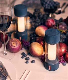 Rechargeable Portable Blue Lantern - Flicker or Solid Light