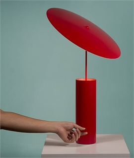 Parasol Tilt LED Table Lamp in Red or White