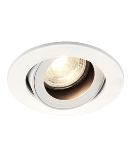 Adjustable Downlight with Low Glare Baffle For GU10 Mains Lamps