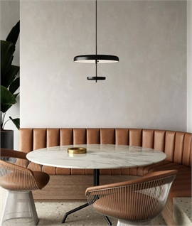 Adjustable Suspended Pendant Providing Indirect Lighting