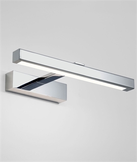 Polished Chrome LED Mirror or Picture Light - Bathroom Suitable