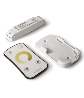 Wireless RF CCT Controller for Adjustable White LED Tape & Lights - Adjust Warm to Daylight and Dimming