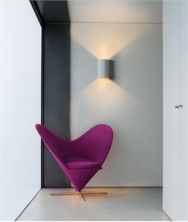 Sleek Up & Down Plaster Wall Light