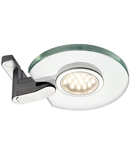 Round Glass Under Cabinet Light - Twin Pack with Driver