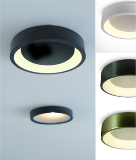 Round Flush 32W LED Ceiling Light - 4 Finishes