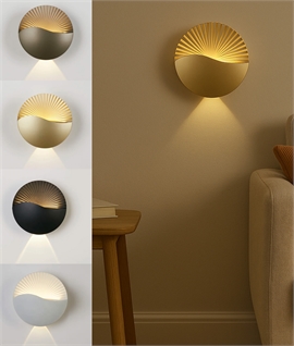 Sculptural Wall Light with Fan Effect - 4 Finishes