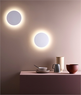 LED Backlit Plaster Wall Lights - Subtle & Glare Free 