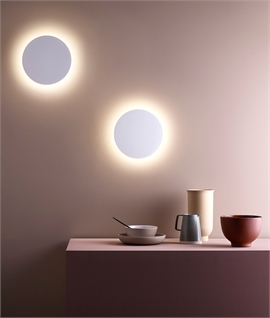 LED Backlit Plaster Wall Lights - Subtle and Glare Free 